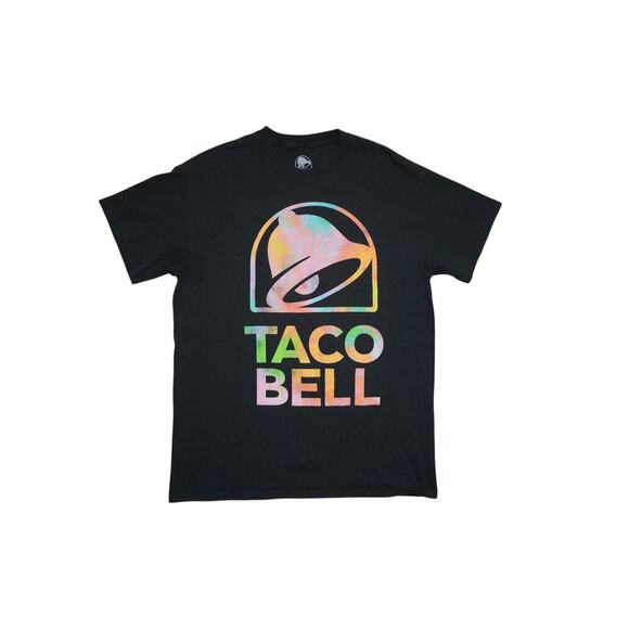 Taco Bell Logo Graphic T-Shirt – Rainbow Pastel Print – Size M – Ripple Junction - Picture 1 of 4